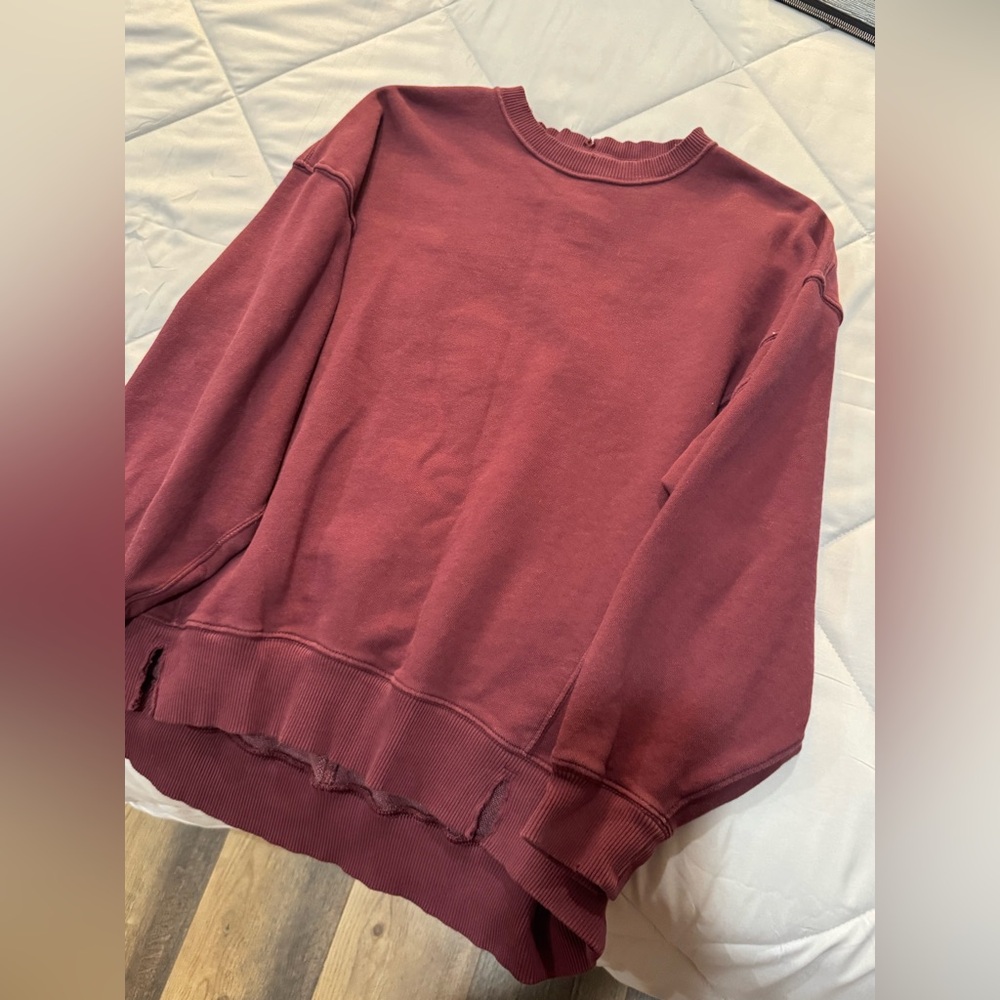 Women's Burgundy aerie sweatshirt / womens tops / women’s sweatshirts / aerie